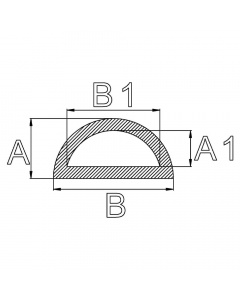 Gummi-Schutzleisten mit Hohlkammer