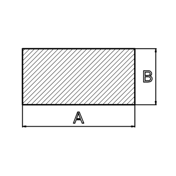 Silikon-Schnur quadratisch - rechteckig BxH: 12x10 mm