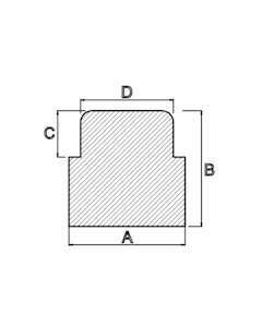 Silikongummi-T-Profil 
