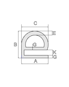 Silikonkuehlschrankprofil