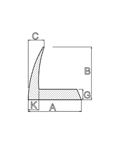 Silikongummi-L-Profil