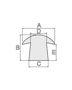 Silikongummi-T-Profil