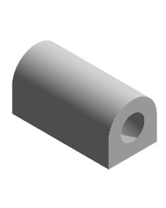 halbrundes Gummiprofil