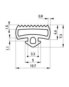 Gummidichtung für Fenster/Türen
