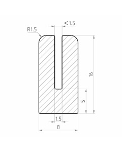 silikon u-profil