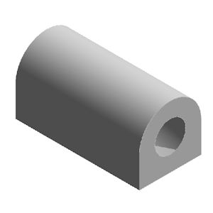 Vollgummi Halbrundprofil