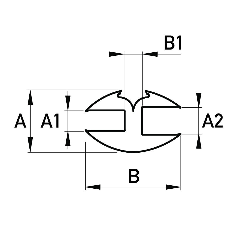 Fenstergummis, H-Profile